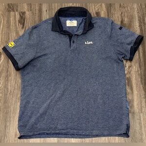 Vintage Men’s Lidl Employee Blue Polo Short Sleeve Organic Cotton Polo - XL